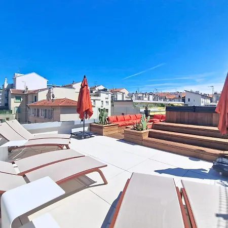 Nestor&jeeves - Julianna Rooftop - Jacuzzi - Sauna Lägenhet Nice